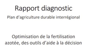 Exemple de rapport : Optimisation de la fertilisation azotée, des outils d'aide à la décision